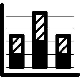 gráfico de barras financeiro Ícone