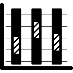 wykres trójwarstwowy ikona