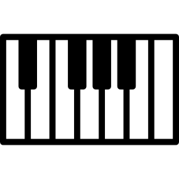 aula de piano Ícone