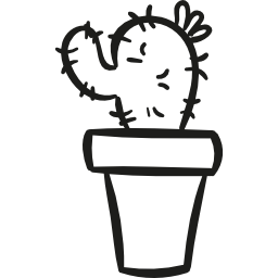 Gardening Cactus In a Pot icon