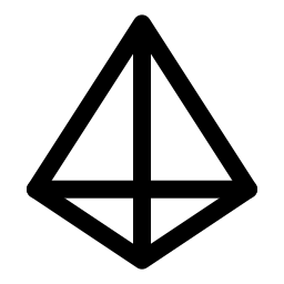 tetraedro icona