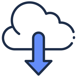 Cloud download icon