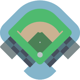 Baseball field icon