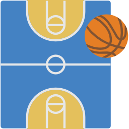 Basketball court icon