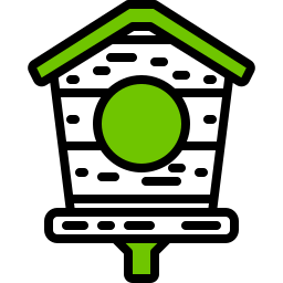 Bird house icon