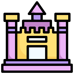 Inflatable castle icon