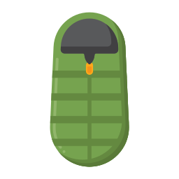 Sleeping bag icon