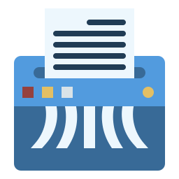 Paper shredder icon