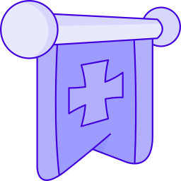 Heraldic flag icon