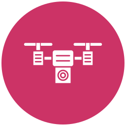 Camera drone icon