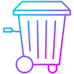 Trash bin icon