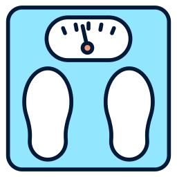 Weight scale icon