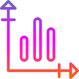 gráfico de barras Ícone