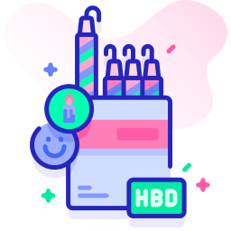 Birthday candle icon