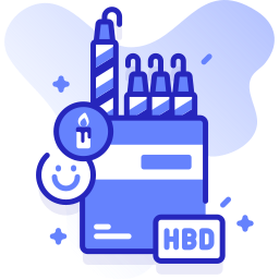 Birthday candle icon