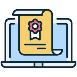 Online certificate icon