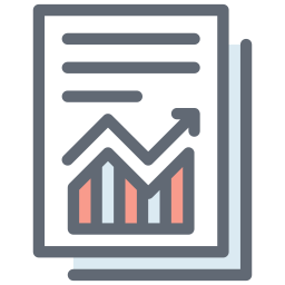 rapport graphique Icône