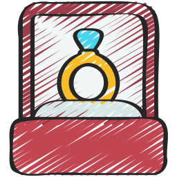 Diamond ring icon