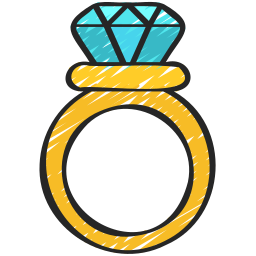 diamanten ring icoon