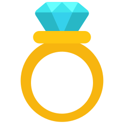 Diamond ring icon