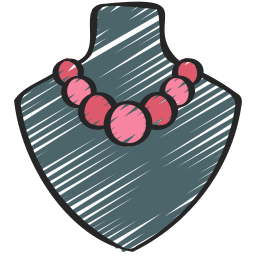 Pearl necklace icon