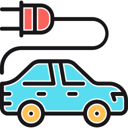 Electric car icon