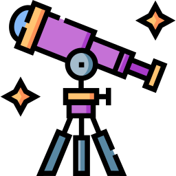 télescope Icône