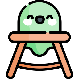 Baby chair icon