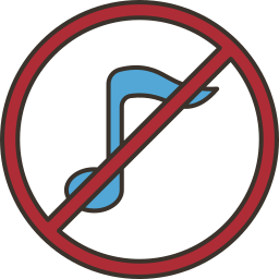 No music icon