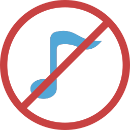 No music icon