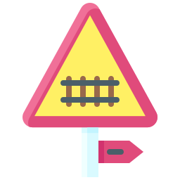 Train tracks icon