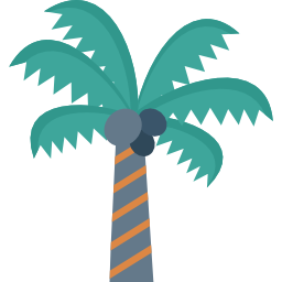 Coconut tree icon