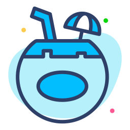 Coconut drink icon