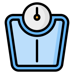 Weight scale icon