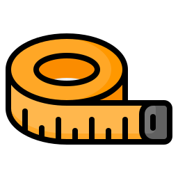 Measuring tape icon