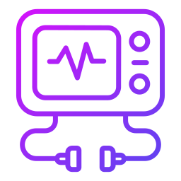 leitura de eletrocardiograma Ícone