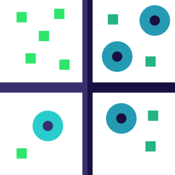 gráfico de dispersão Ícone