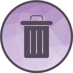 Trash bin icon