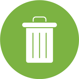 Trash bin icon