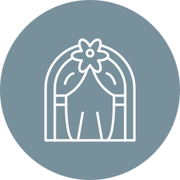 Wedding arch icon