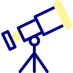 télescope Icône