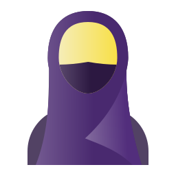 Moslem woman icon