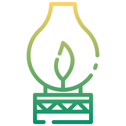 Oil lamp icon