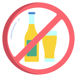 No alcohol icon