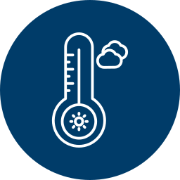 Temperature hot icon