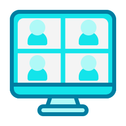 Online meeting icon