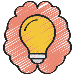 Creative brain icon