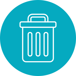 Trash bin icon