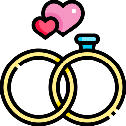 Wedding rings icon