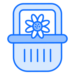 Flower basket icon